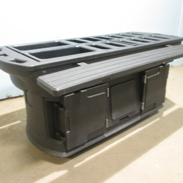 COMMERCIAL H.D. PORTABLE POLY COLD FOOD BAR/BUFFET/SALAD BAR w/GEL PACKED PANS Bargains R Ours